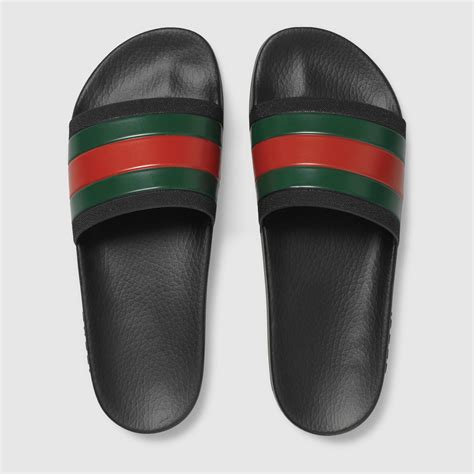 gucci rubber slide sandal cheap|gucci rubber pursuit g slides.